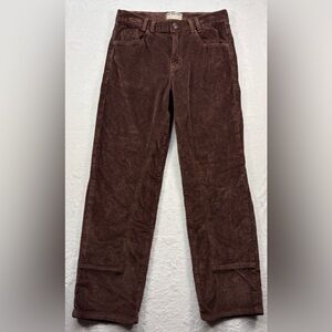 Free People Chocolate Brown Corduroy Pants
